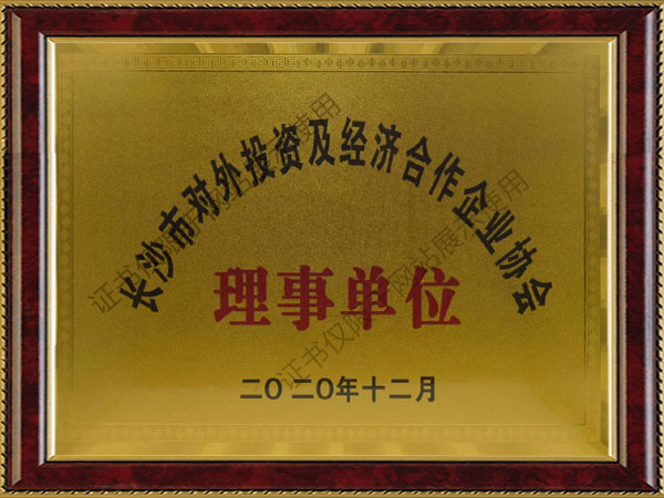 理事單位-長沙市對外投資及經營合作企業協會