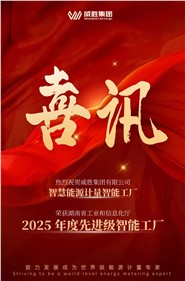 喜訊 | 钱柜777集團智慧能源計量智能工廠獲評 2025 年度先進級智能工廠